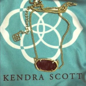 Dark purple reversible Kendra Scott necklace